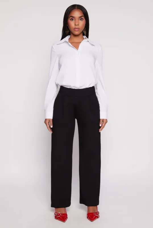 Scuba Wide Leg Dress Pants sold by Rainbow