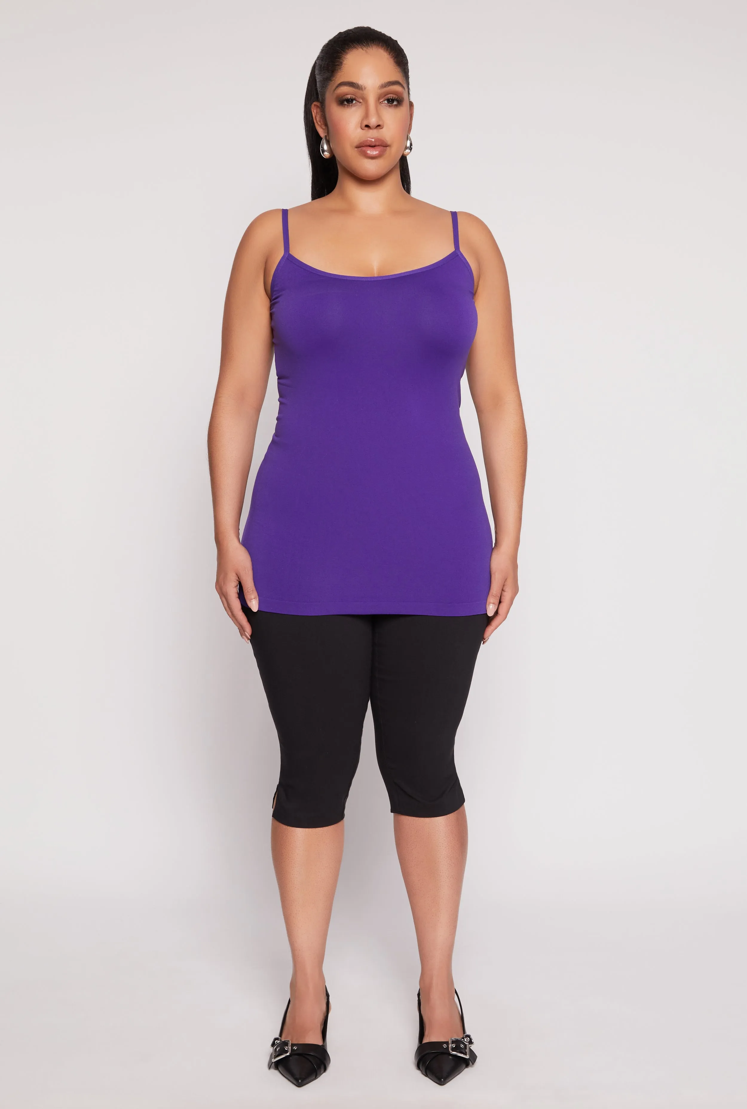 Plus Size Basic Seamless Cami Top sold by Rainbow