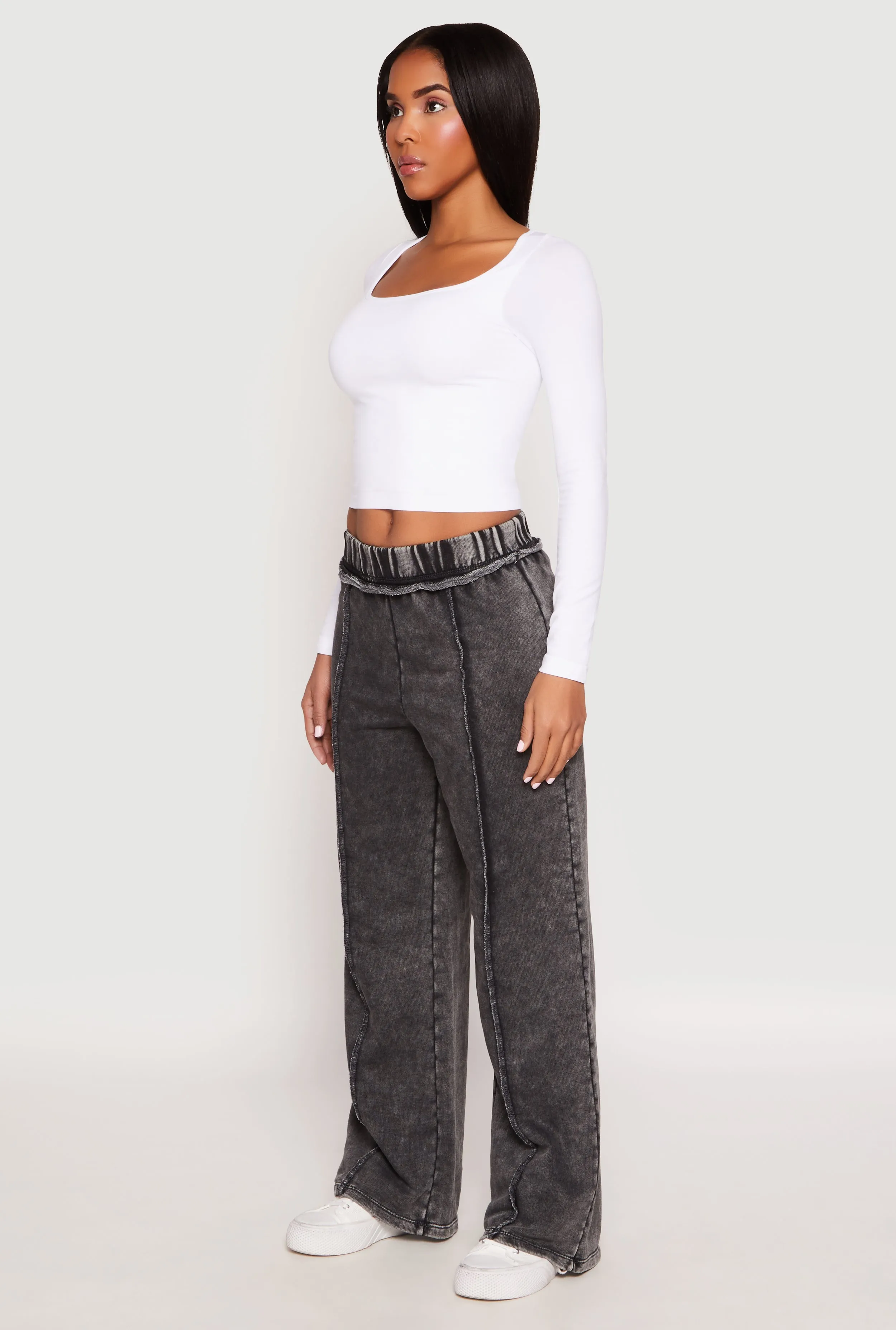 Acid Wash French Terry Sweatpants sold by Rainbow product image thumbnail 2