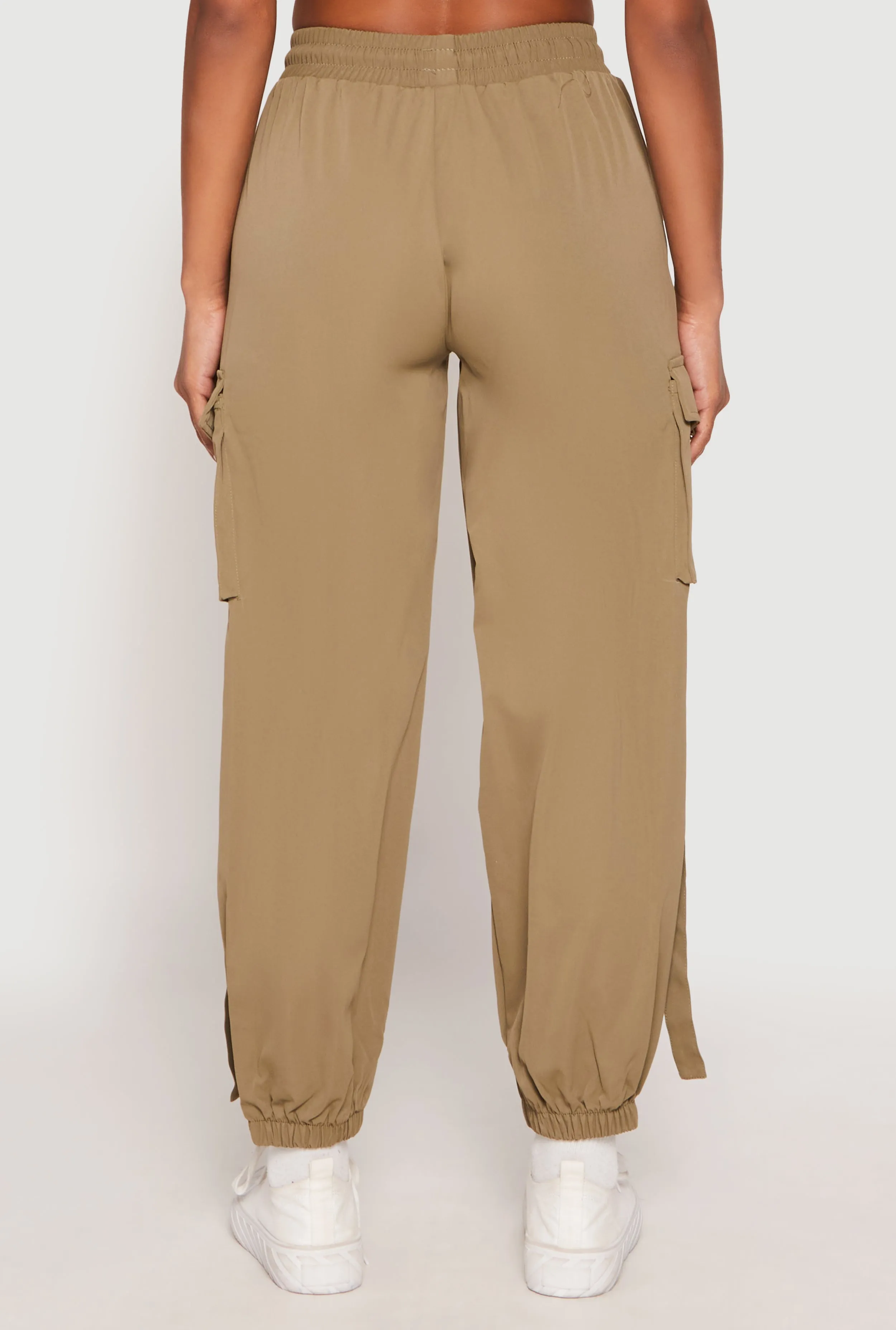 Drawstring High Waisted Cargo Joggers sold by Rainbow product image thumbnail 5