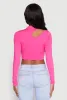 Daisy Keyhole Shoulder Crop Top sold by Rainbow