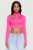 Daisy Keyhole Shoulder Crop Top sold by Rainbow