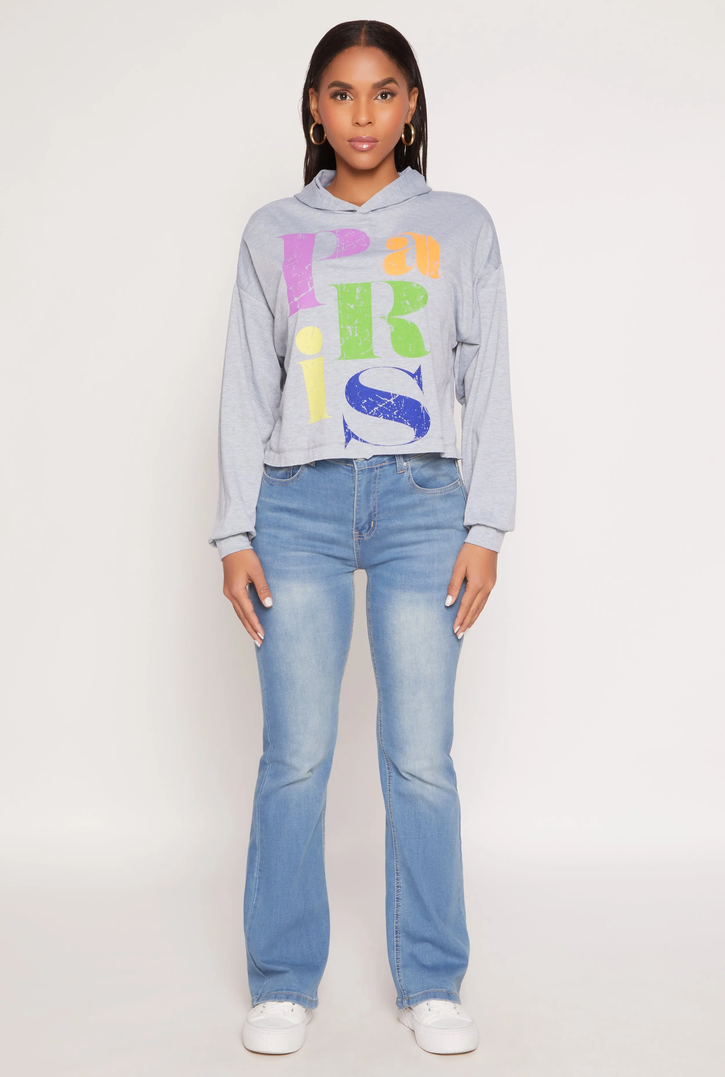 French Terry Paris Pullover Hoodie sold by Rainbow