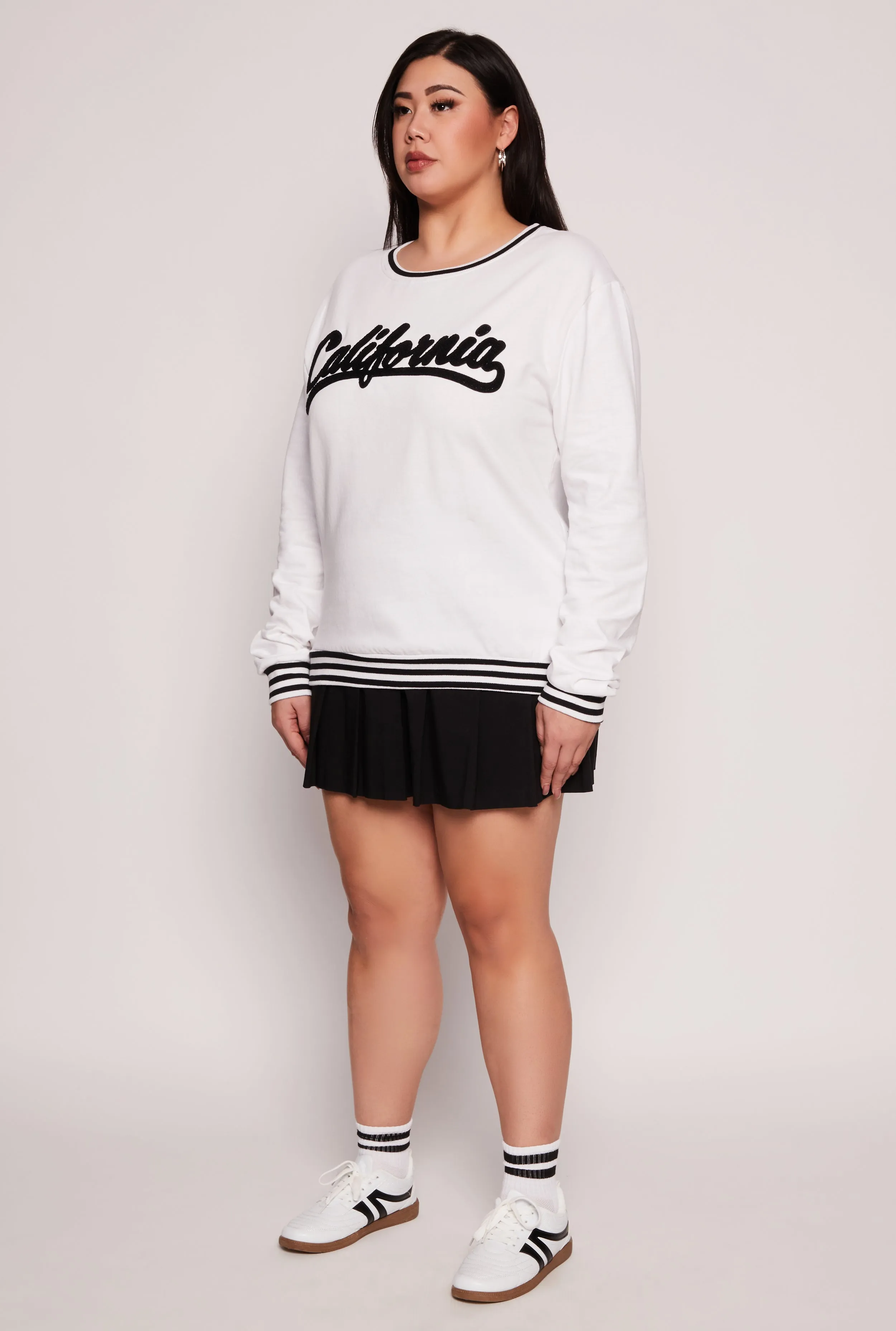 Plus Size Chenille California Varsity Sweatshirt sold by Rainbow product image thumbnail 3