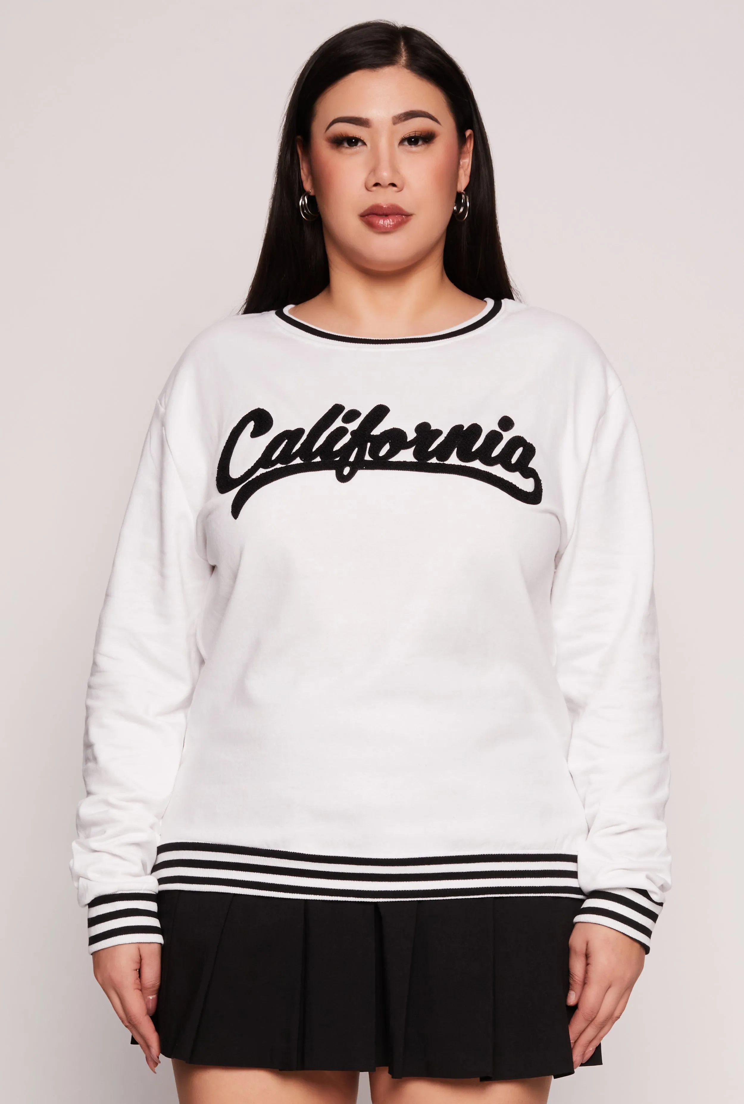 Plus Size Chenille California Varsity Sweatshirt sold by Rainbow product image thumbnail 2