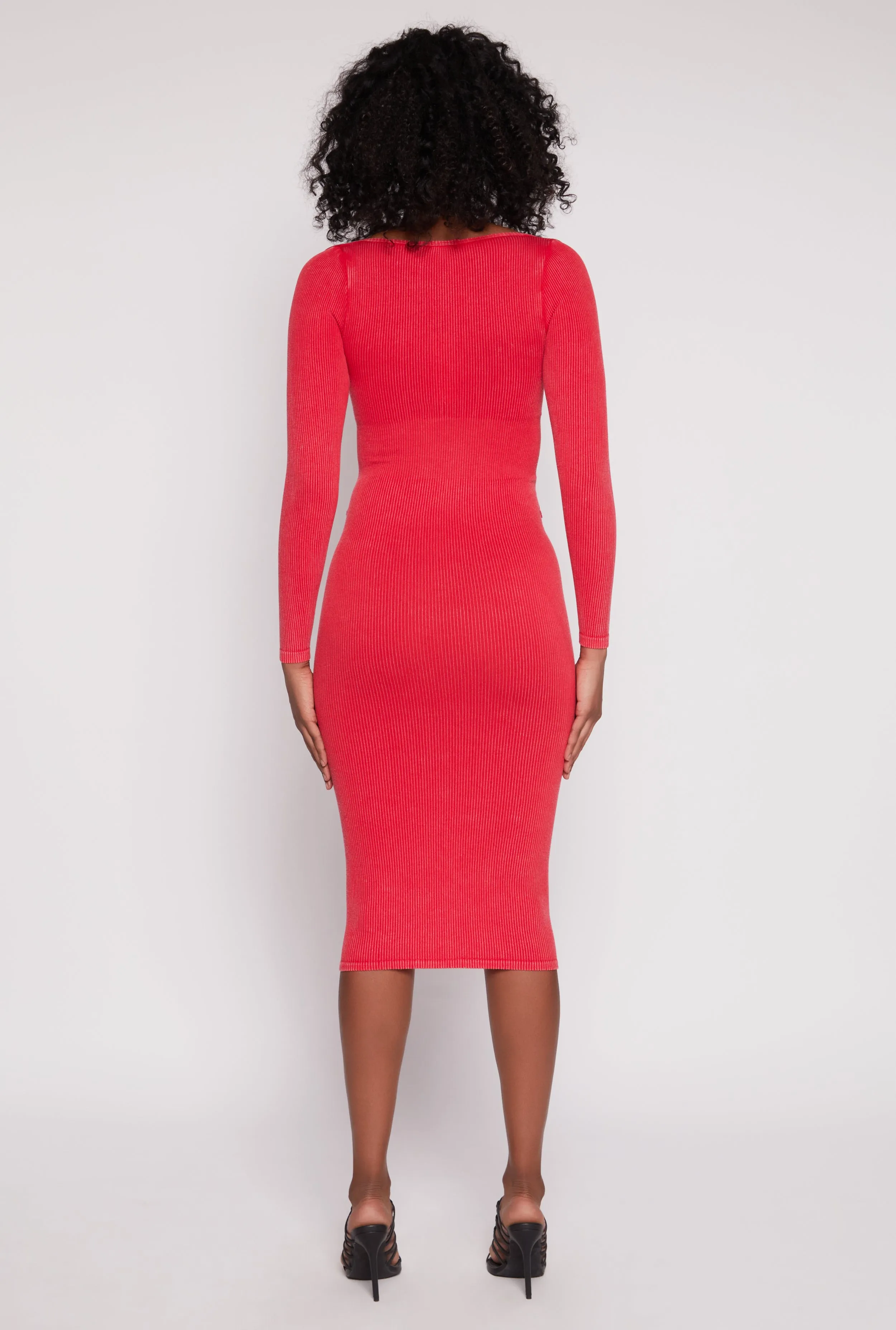 Daisy Acid Wash Grommet Notch Neck Dress sold by Rainbow product image thumbnail 3