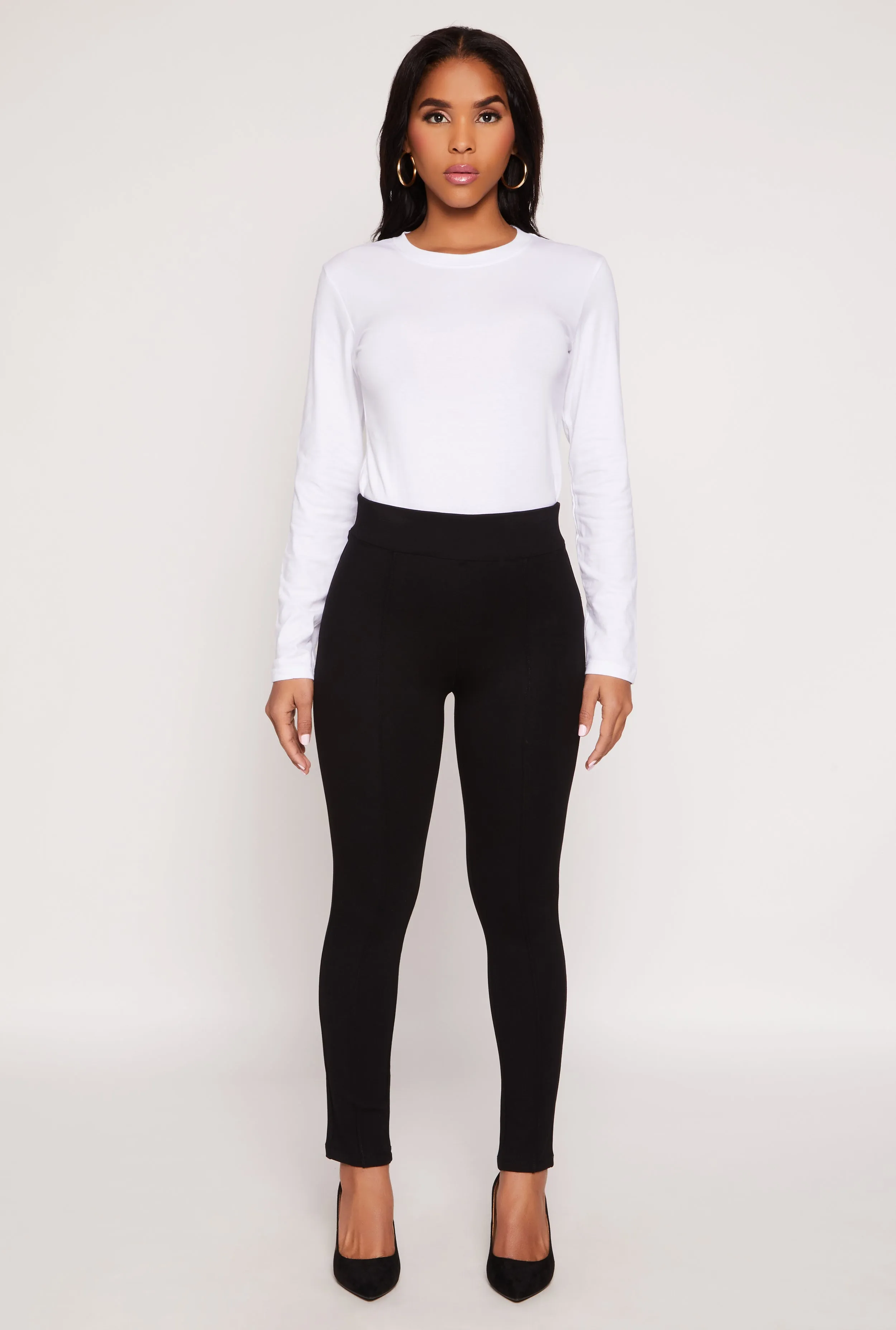 Ponte Pintuck Pull On Dress Pants sold by Rainbow