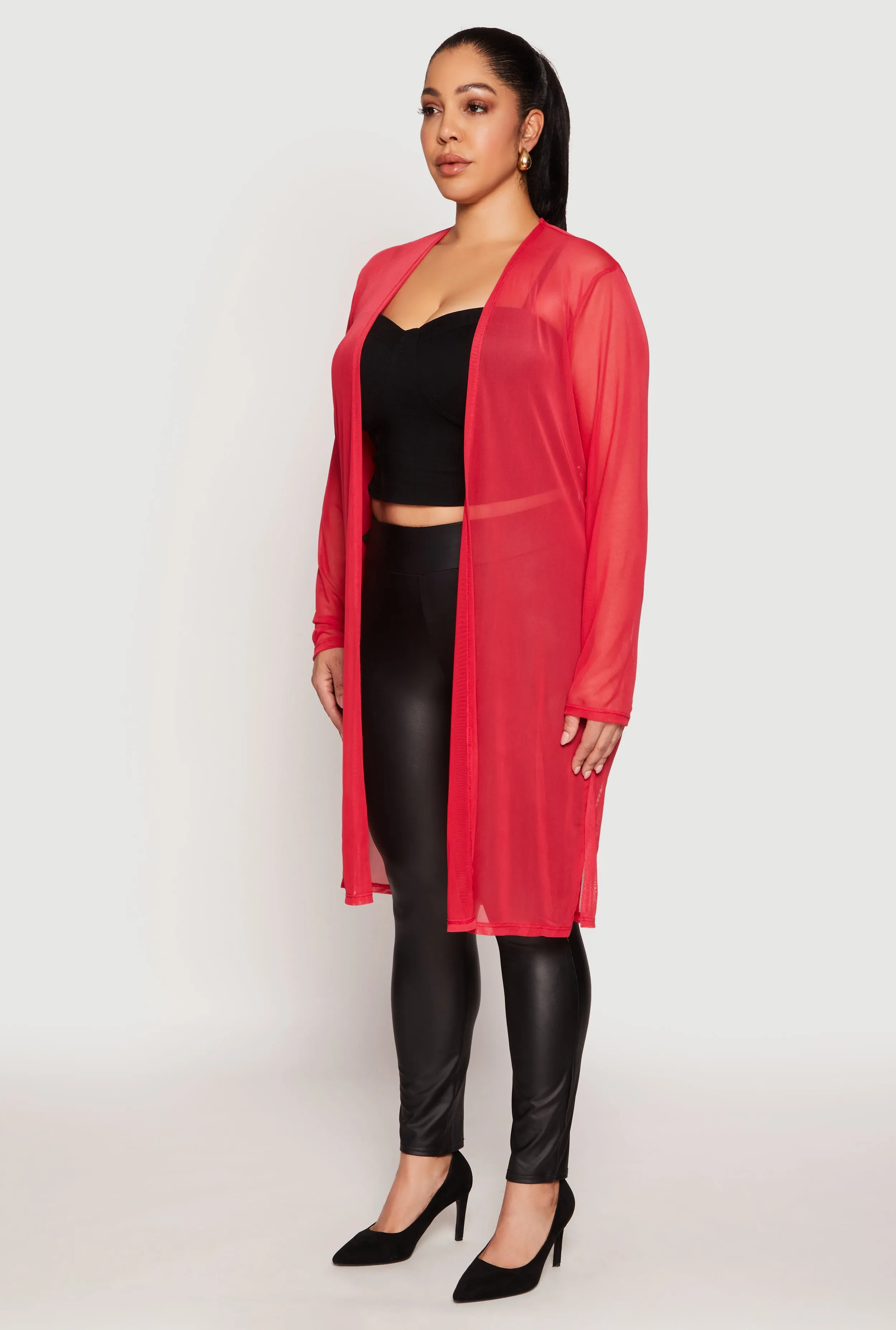 Plus Size Mesh Duster sold by Rainbow product image thumbnail 3