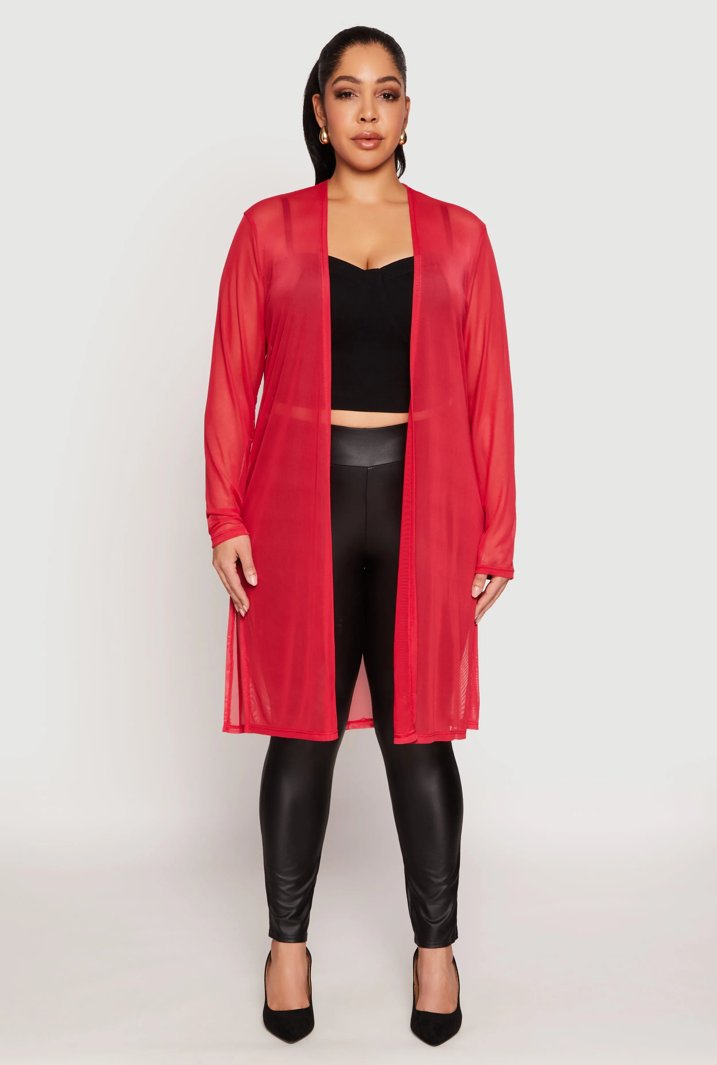 Plus Size Mesh Duster sold by Rainbow