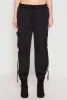 Drawstring High Waisted Cargo Joggers sold by Rainbow