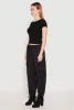 Drawstring High Waisted Cargo Joggers sold by Rainbow