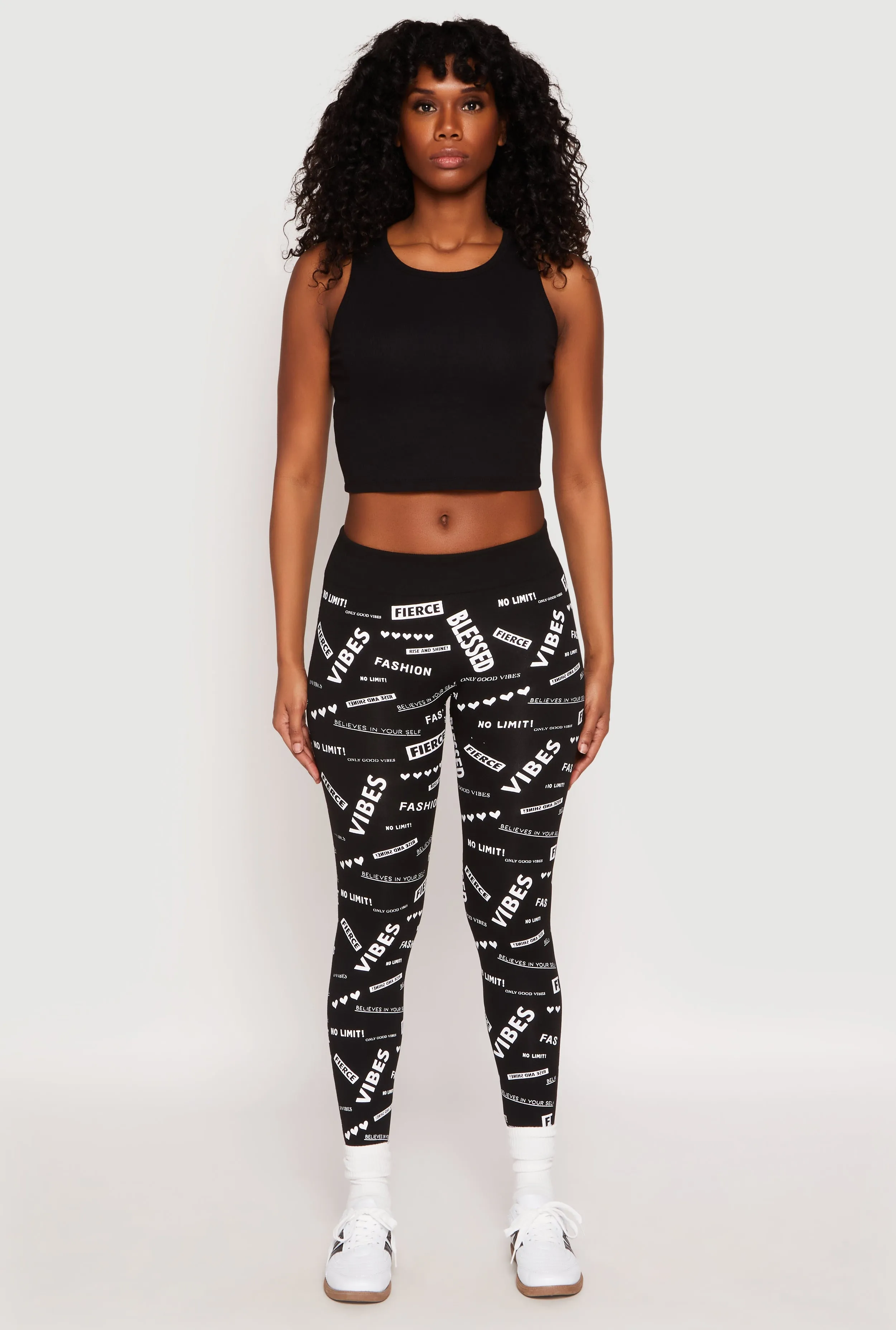 Printed Fleece High Waisted Leggings sold by Rainbow