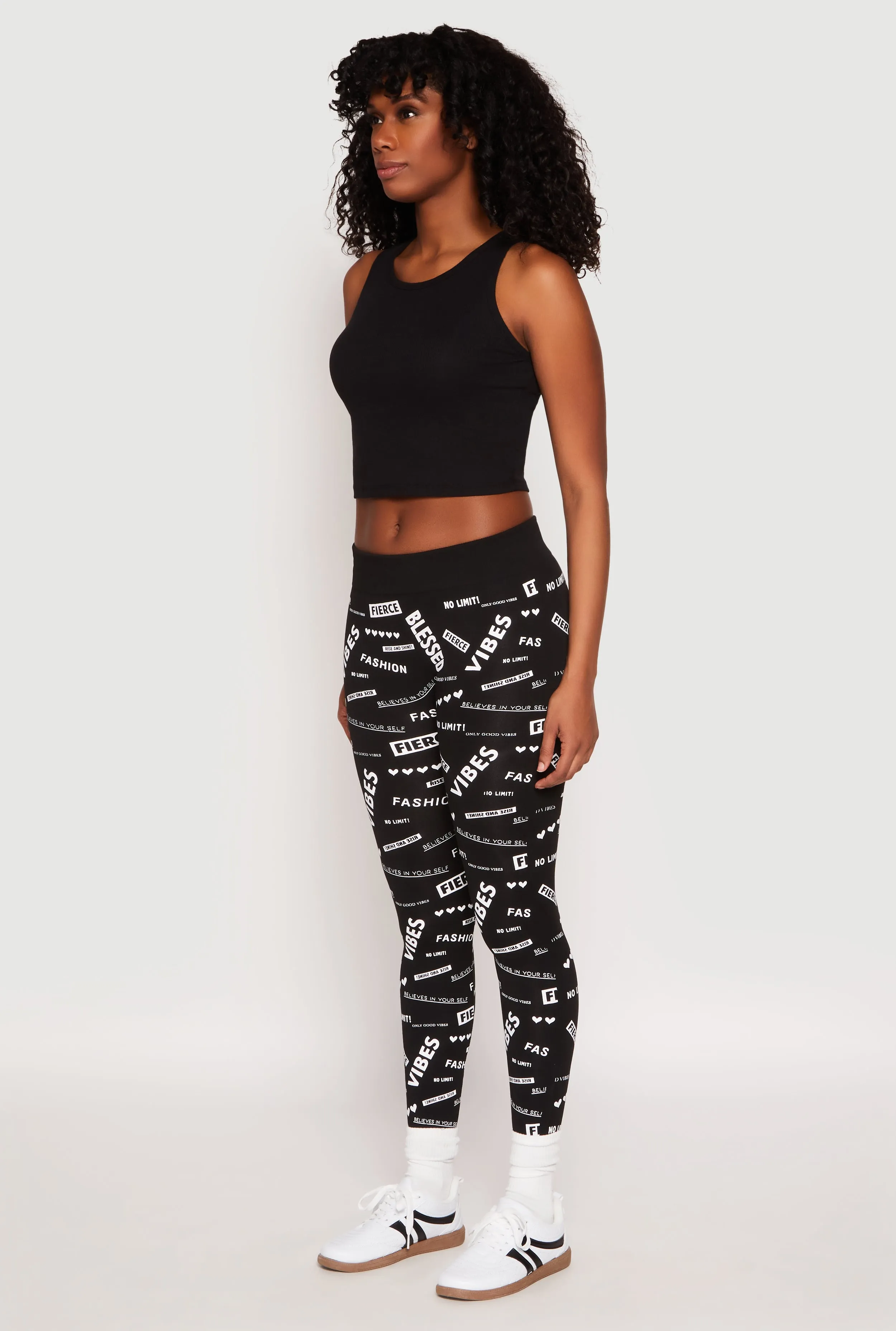 Printed Fleece High Waisted Leggings sold by Rainbow product image thumbnail 2