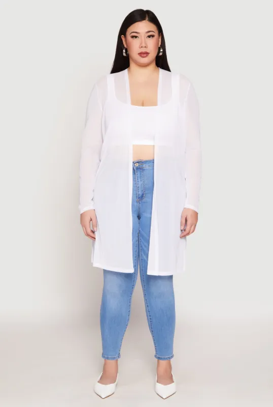 Plus Size Mesh Duster sold by Rainbow