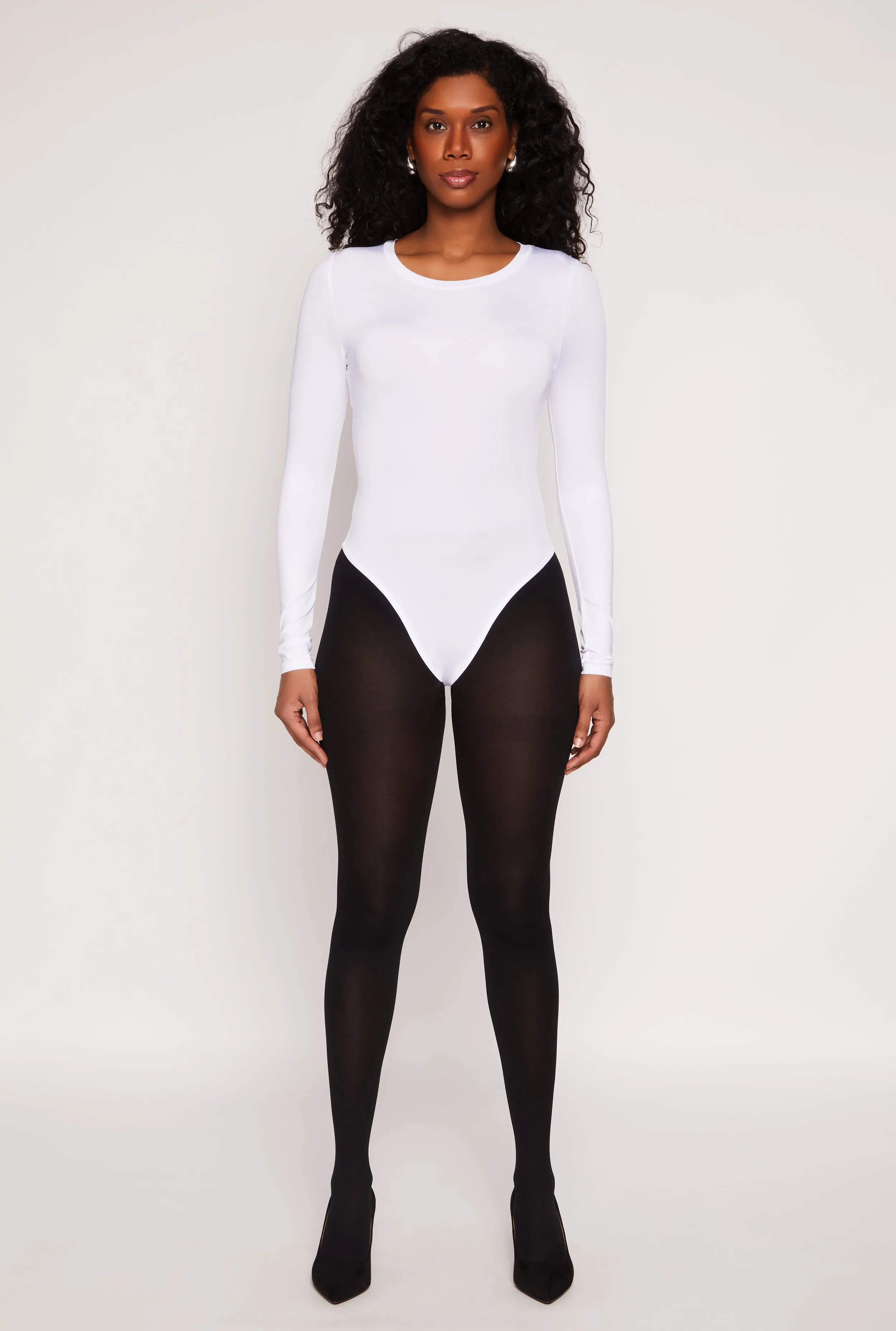 Daisy Long Sleeve Crew Neck Bodysuit sold by Rainbow