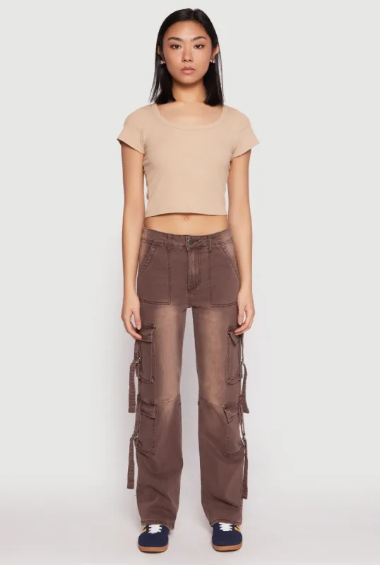 VIP Low Rise Tabbed Cargo Pocket Jeans sold by Rainbow