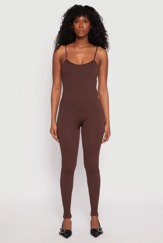 Seamless Ribbed Knit Cami Catsuit sold by Rainbow