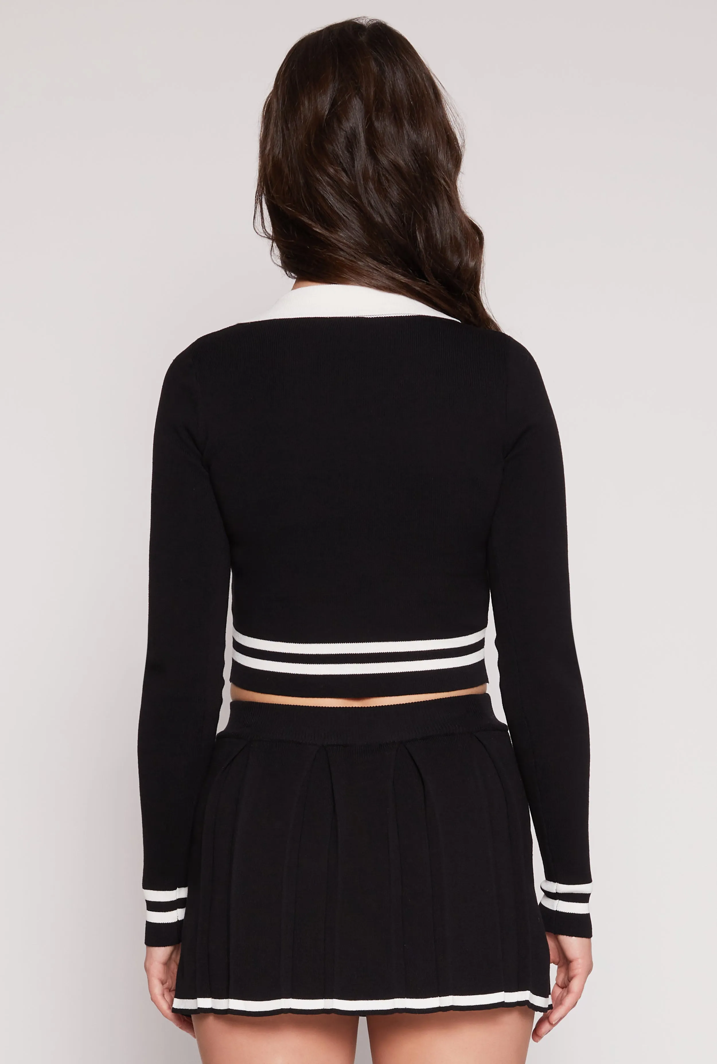 Daisy Varsity Stripe Detail Crop Top sold by Rainbow product image thumbnail 5