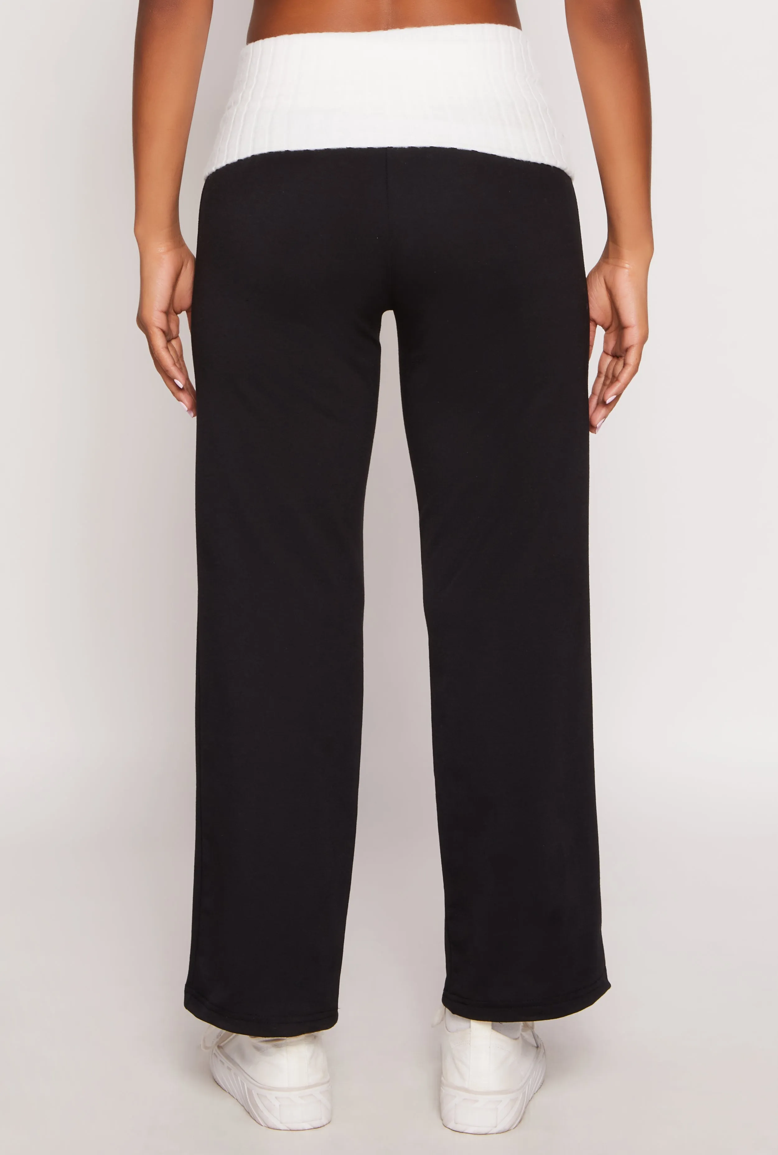 Two Tone Waistband High Waist Sweatpants sold by Rainbow product image thumbnail 3