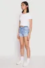 WAX Distressed Denim Shorts sold by Rainbow