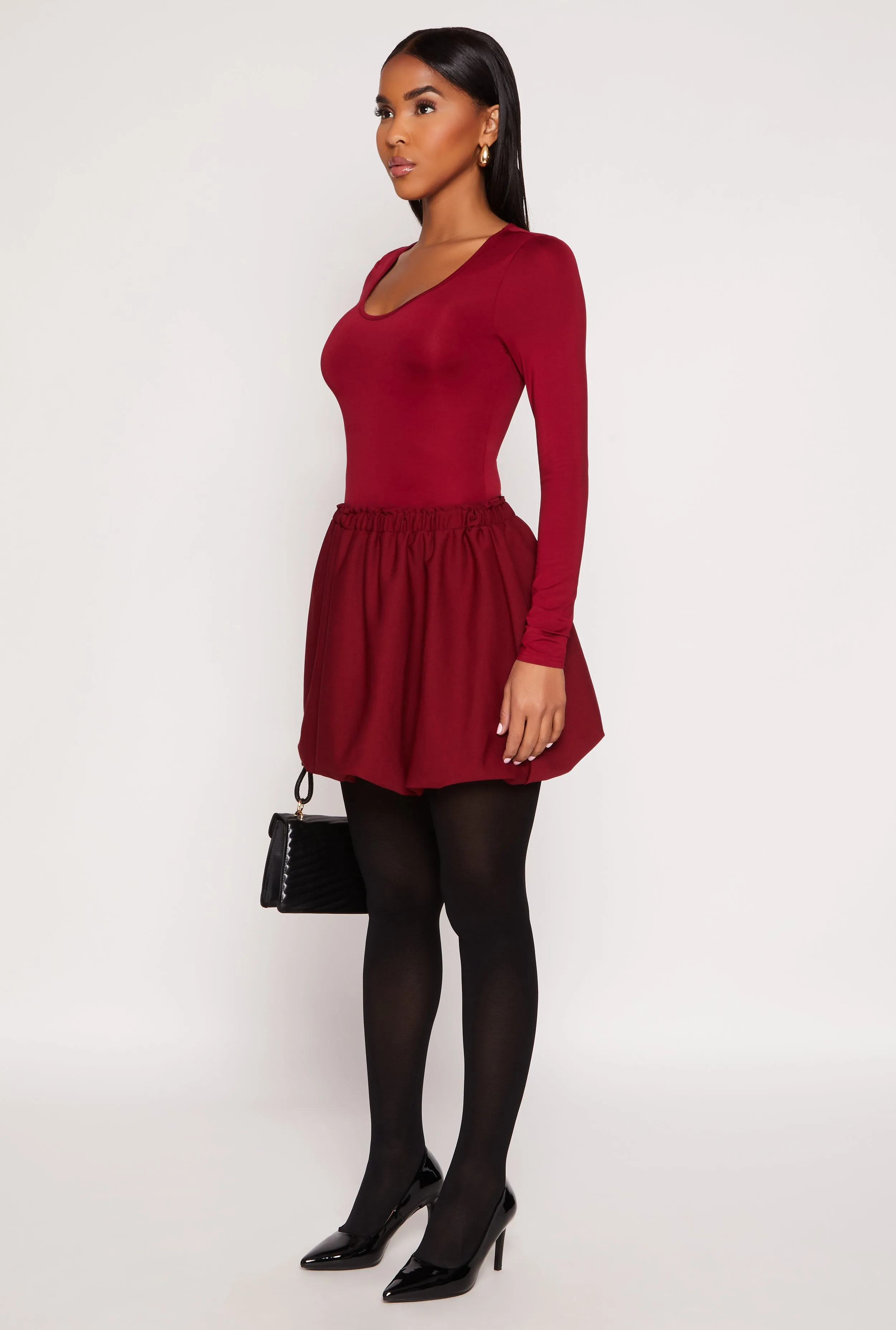 Crepe Knit Bubble Skirt sold by Rainbow product image thumbnail 2