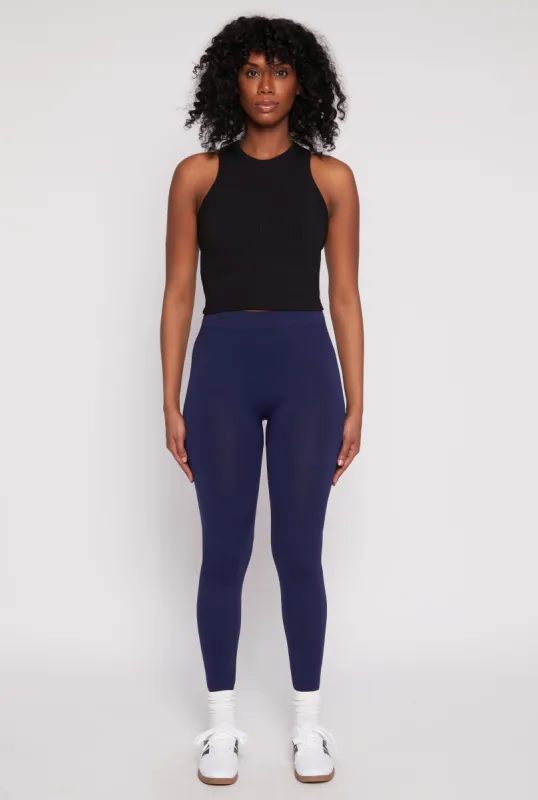 Seamless Basic High Waist Leggings sold by Rainbow