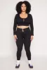 Plus Size Seamless Lace Up Leggings sold by Rainbow
