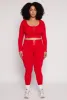 Plus Size Seamless Lace Up Leggings sold by Rainbow