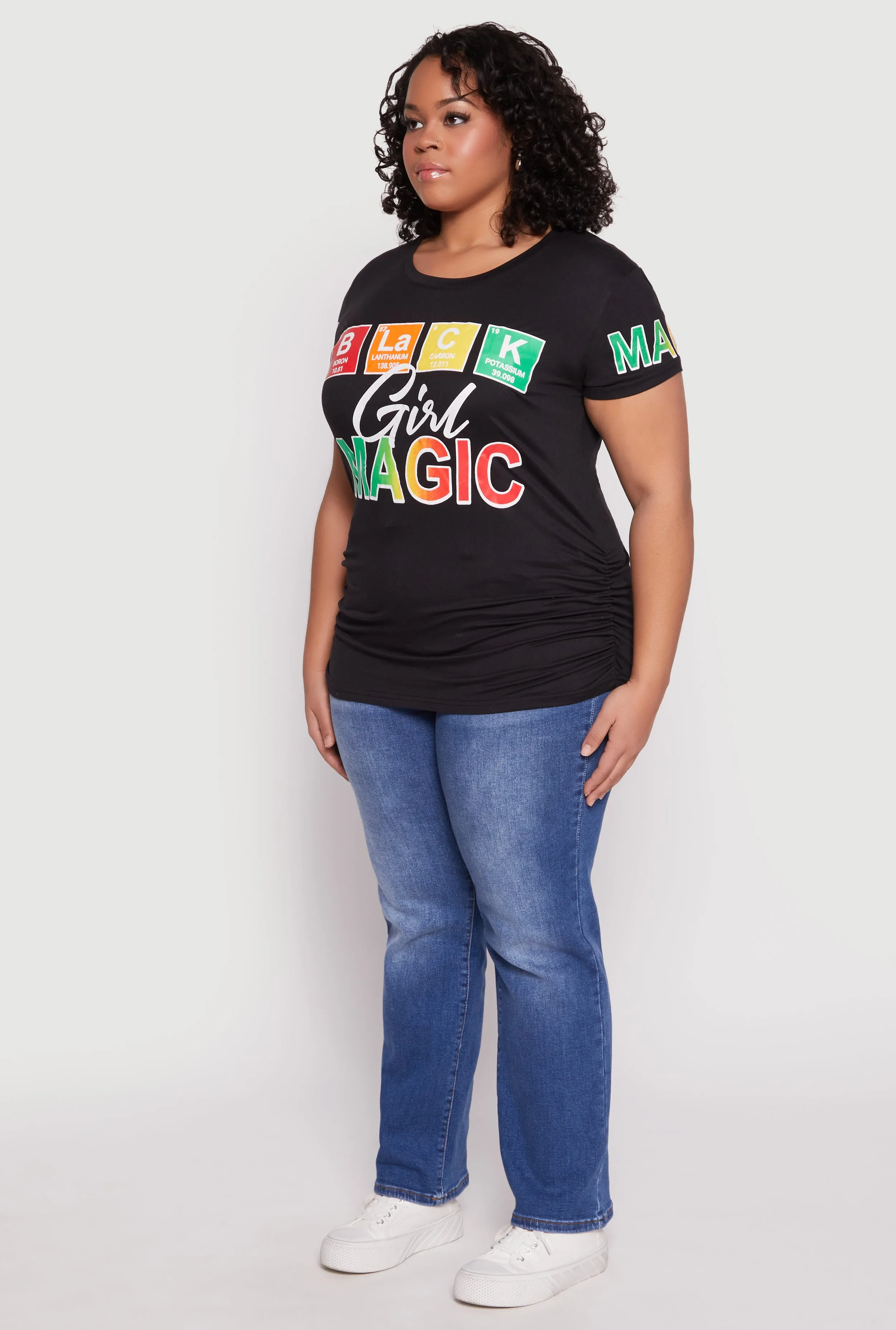 Plus Size Black Girl Magic Graphic Tee sold by Rainbow product image thumbnail 3