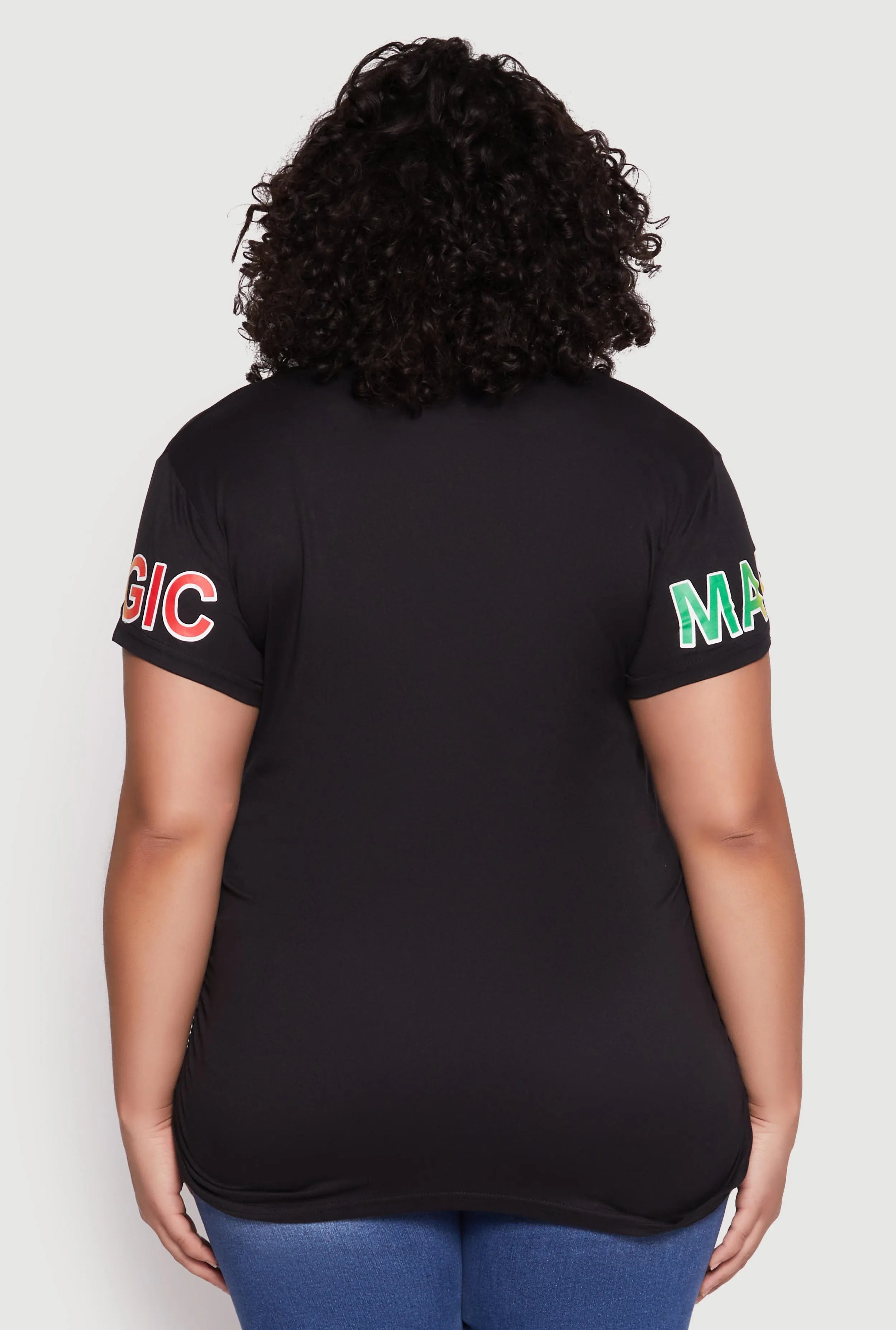 Plus Size Black Girl Magic Graphic Tee sold by Rainbow product image thumbnail 5