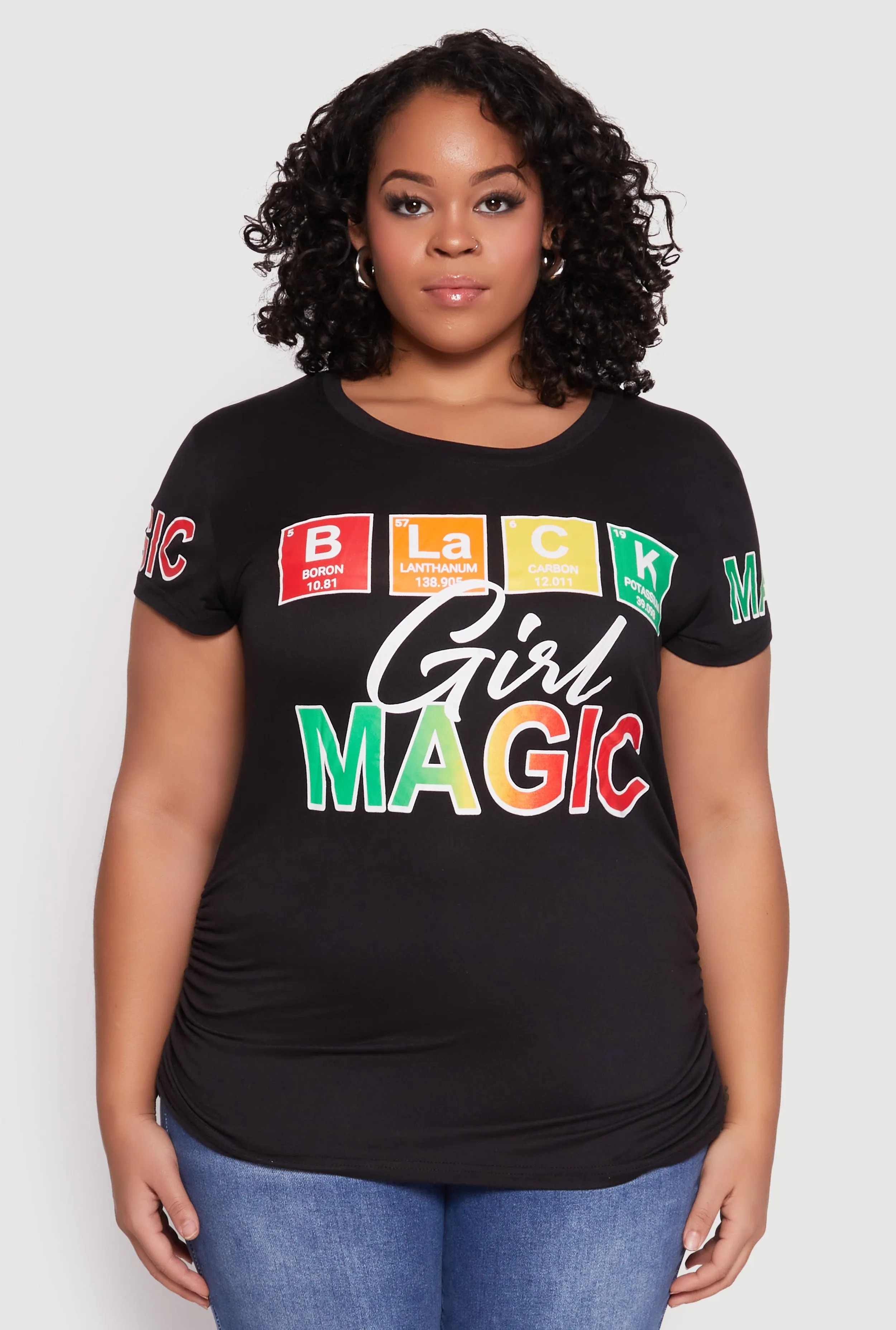 Plus Size Black Girl Magic Graphic Tee sold by Rainbow product image thumbnail 2