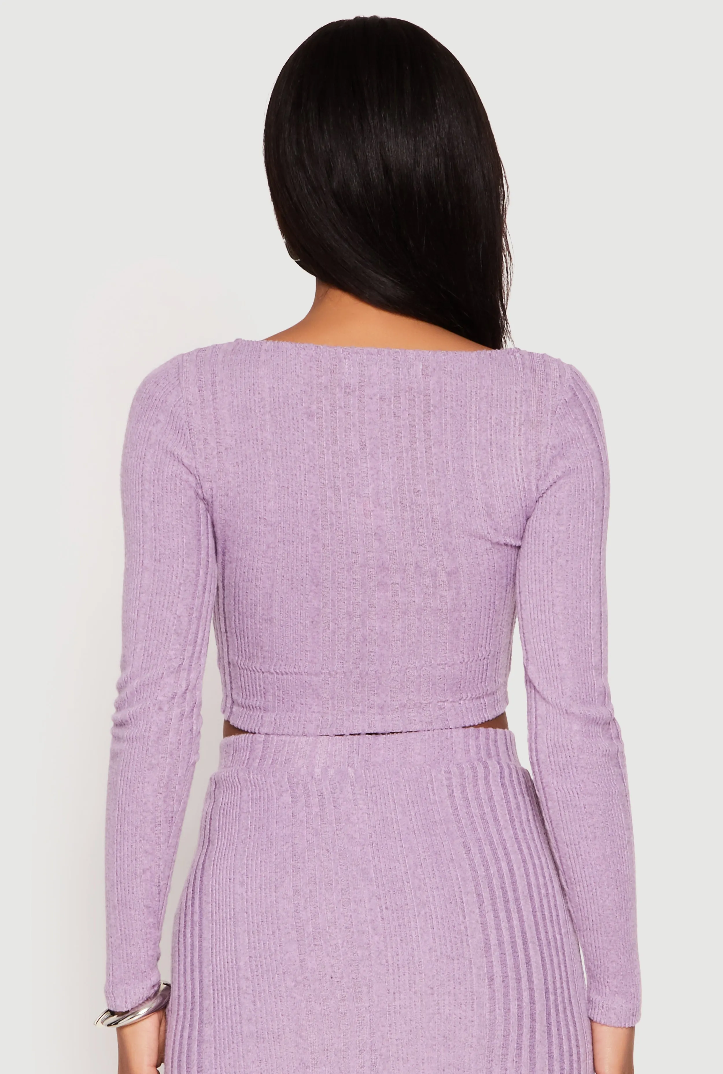 Almost Famous Brushed Knit Crop Top sold by Rainbow product image thumbnail 5