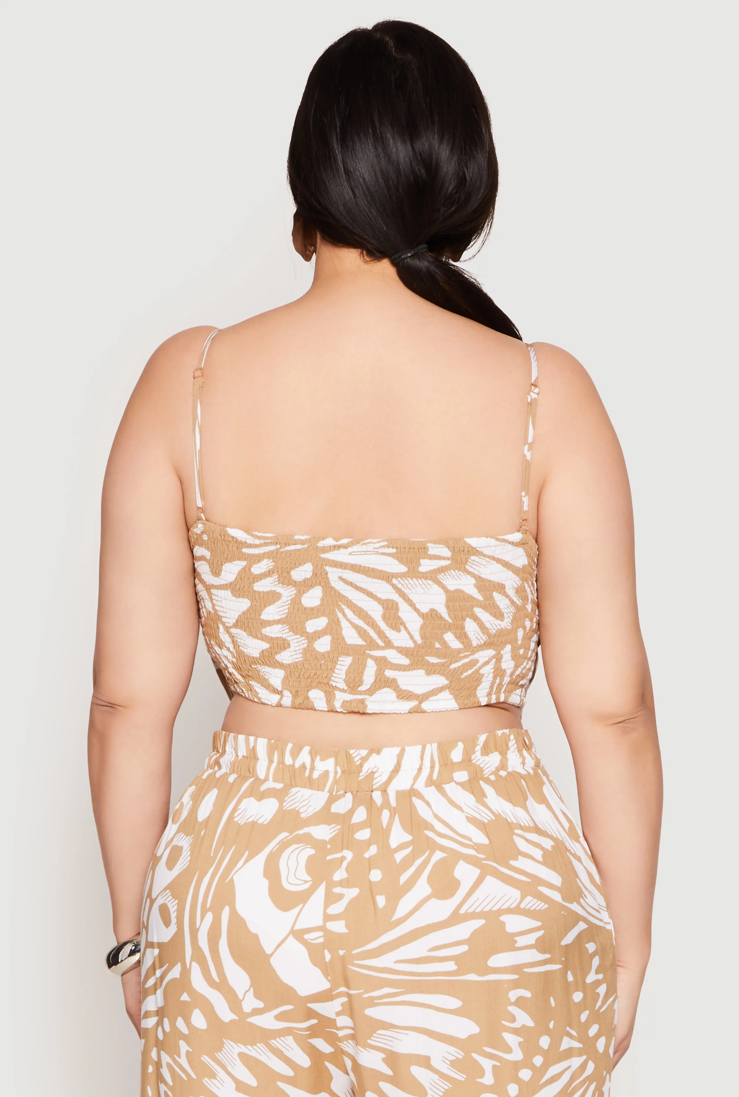 Plus Size Abstract Butterfly Print Hanky Hem Top sold by Rainbow product image thumbnail 5