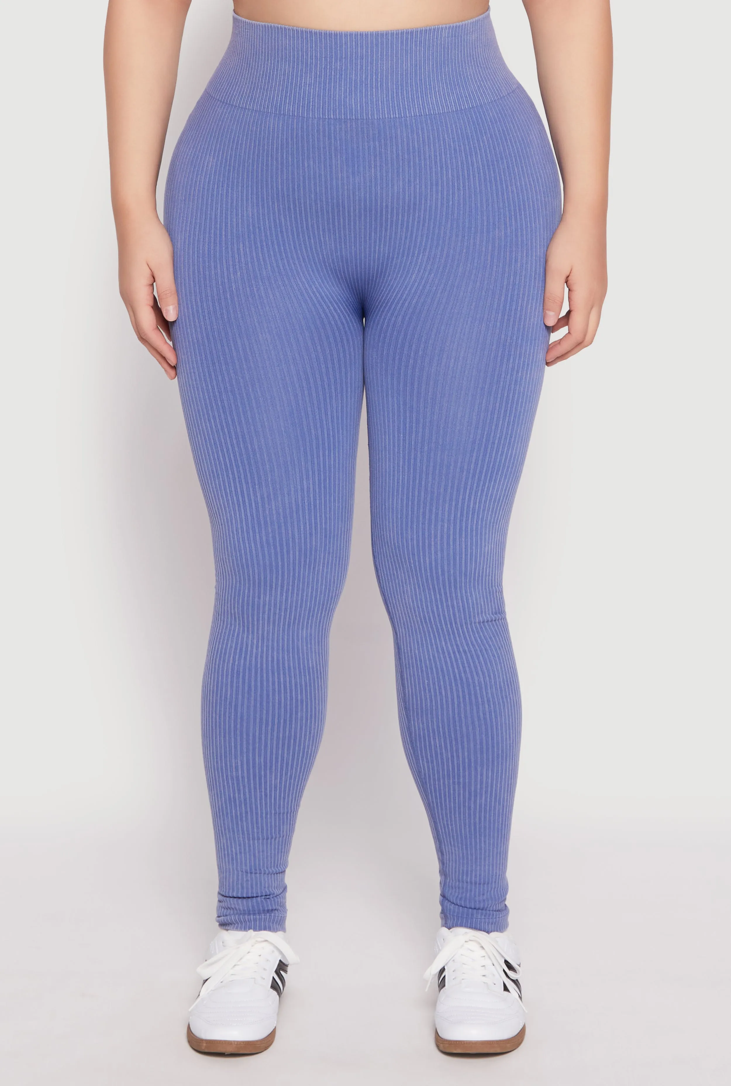 Plus Size Seamless Acid Wash High Waist Leggings sold by Rainbow product image thumbnail 2