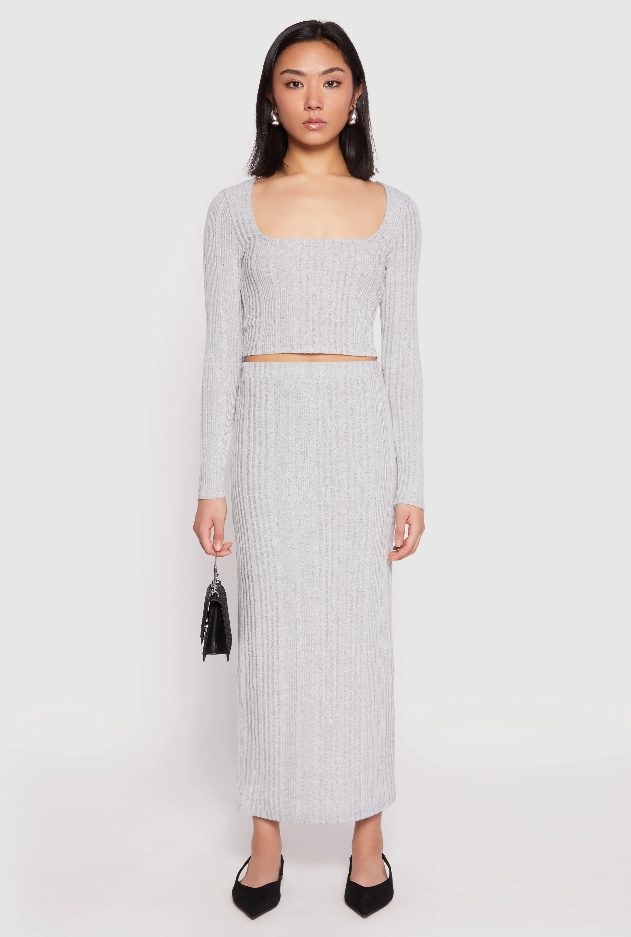 Almost Famous Brushed Knit Maxi Skirt sold by Rainbow