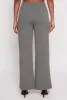 Button Detail Wide Leg Dress Pants sold by Rainbow