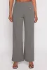 Button Detail Wide Leg Dress Pants sold by Rainbow