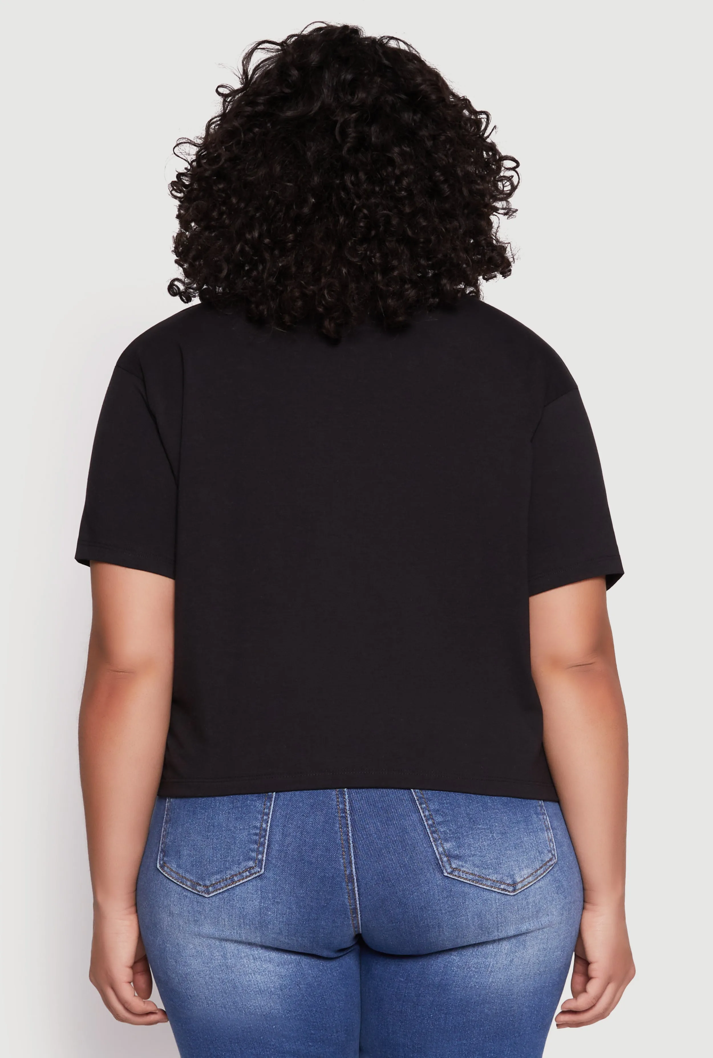 Plus Size Slashed Born To Be Free Tee sold by Rainbow product image thumbnail 5