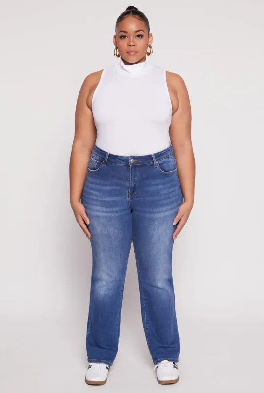 Plus Size Sleeveless Mock Neck Top sold by Rainbow