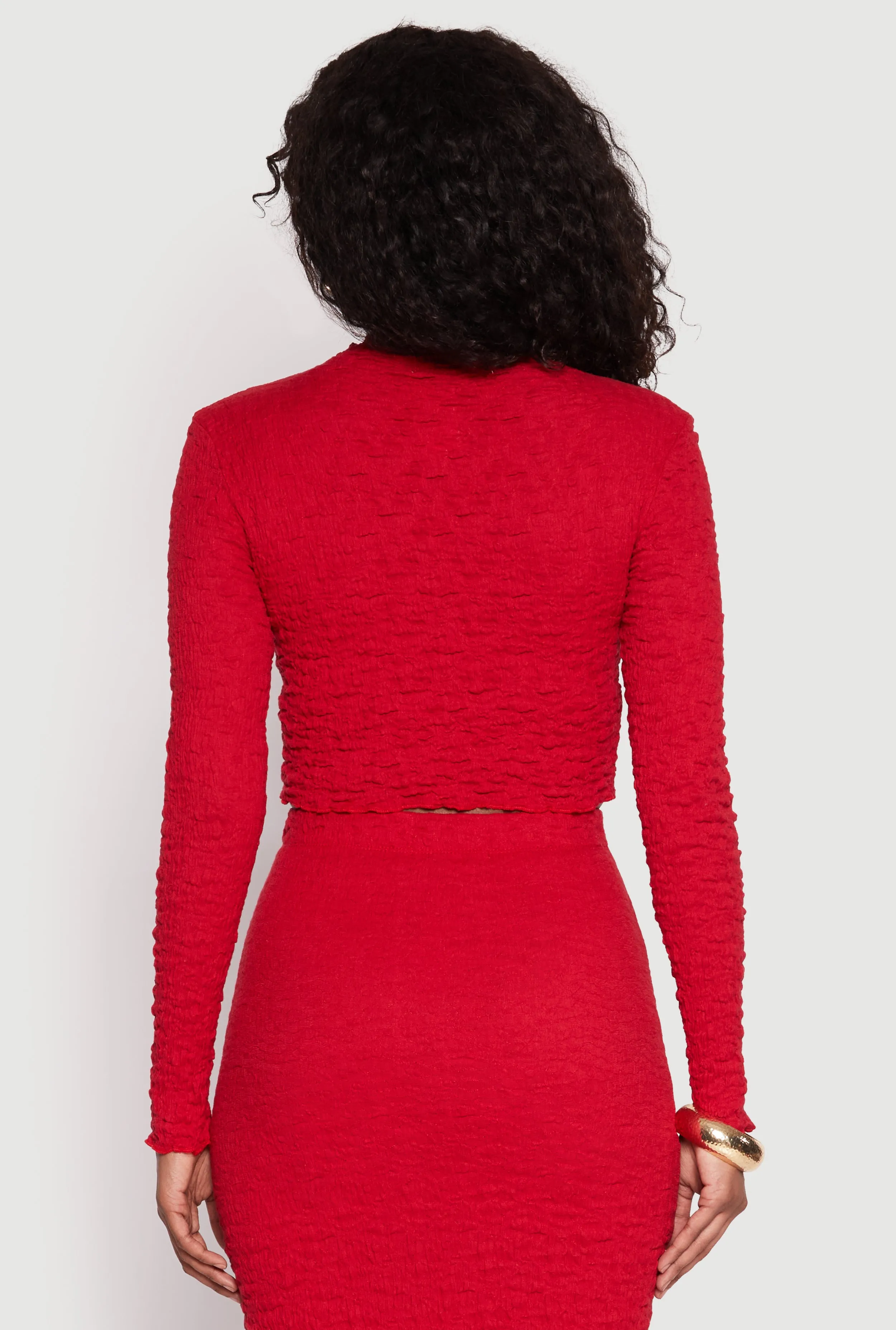 Almost Famous Textured Knit Crop Top sold by Rainbow product image thumbnail 5