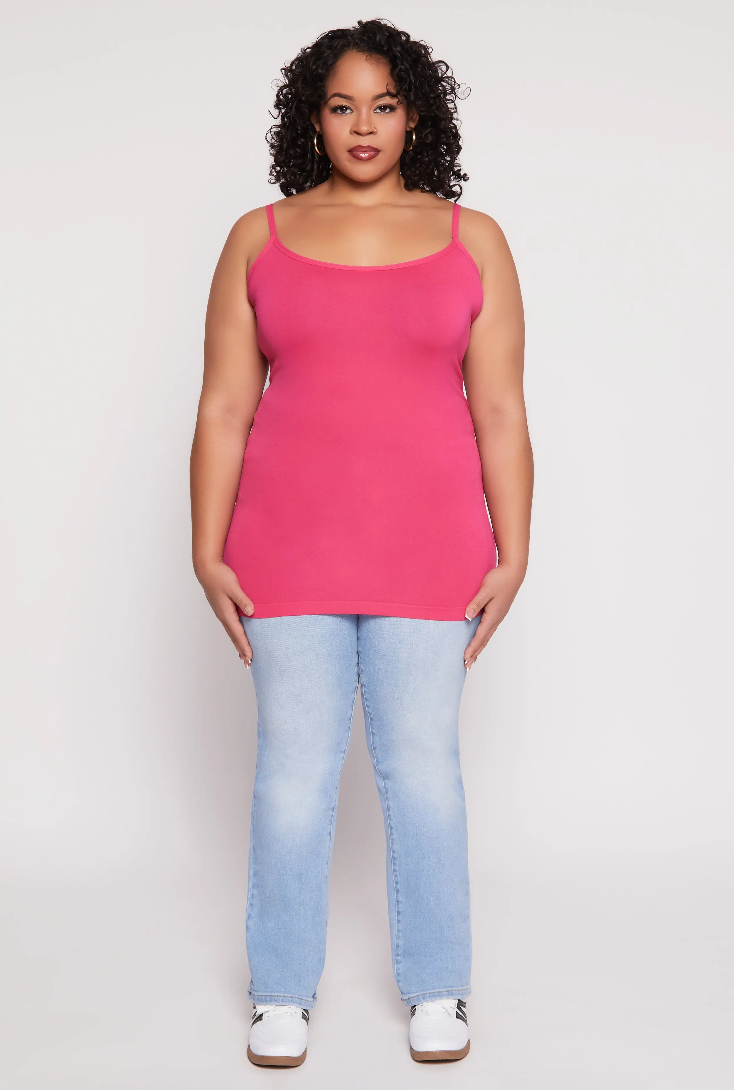 Plus Size Basic Seamless Cami Top sold by Rainbow