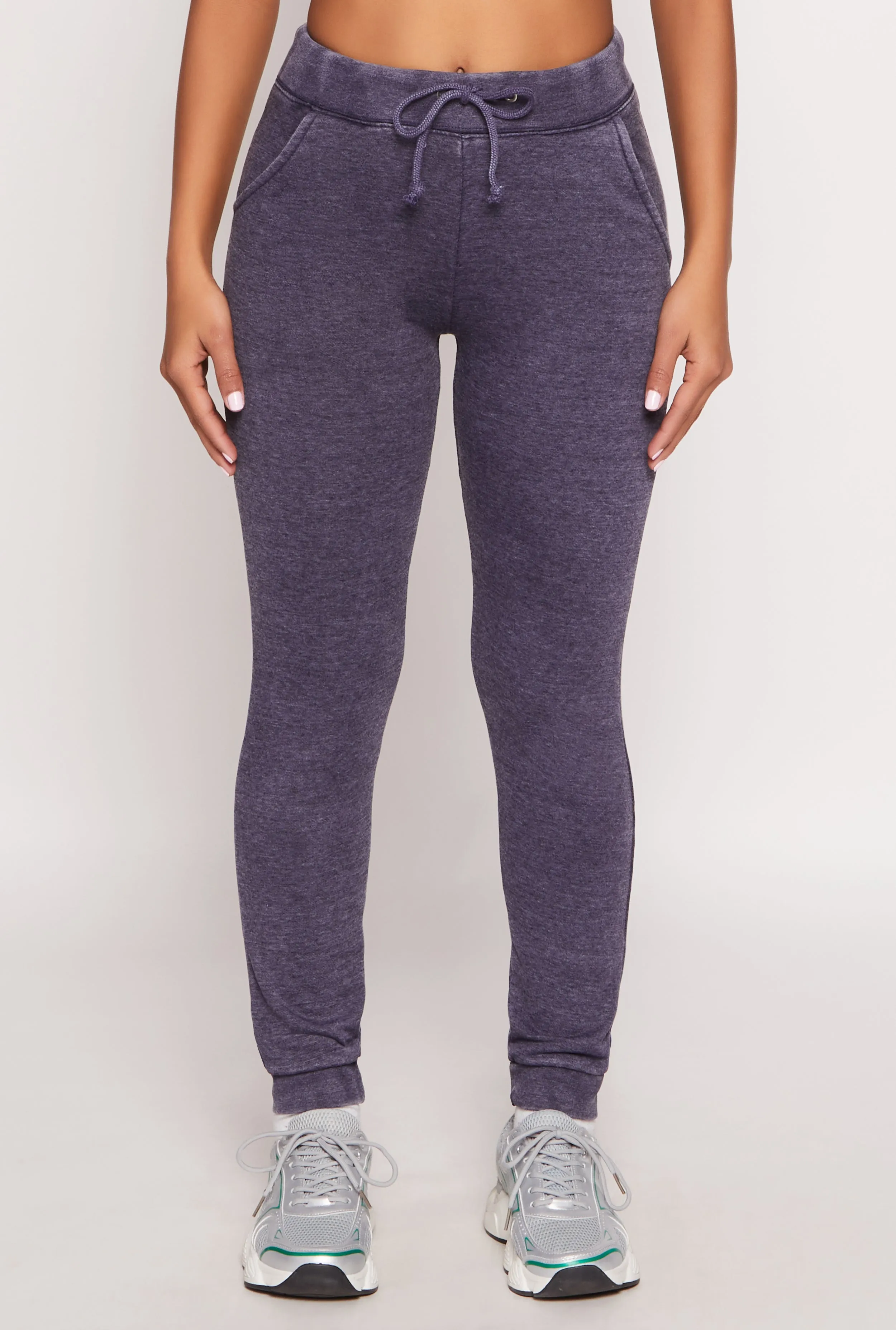 Fleece Lined Acid Wash Drawstring Joggers sold by Rainbow product image thumbnail 3