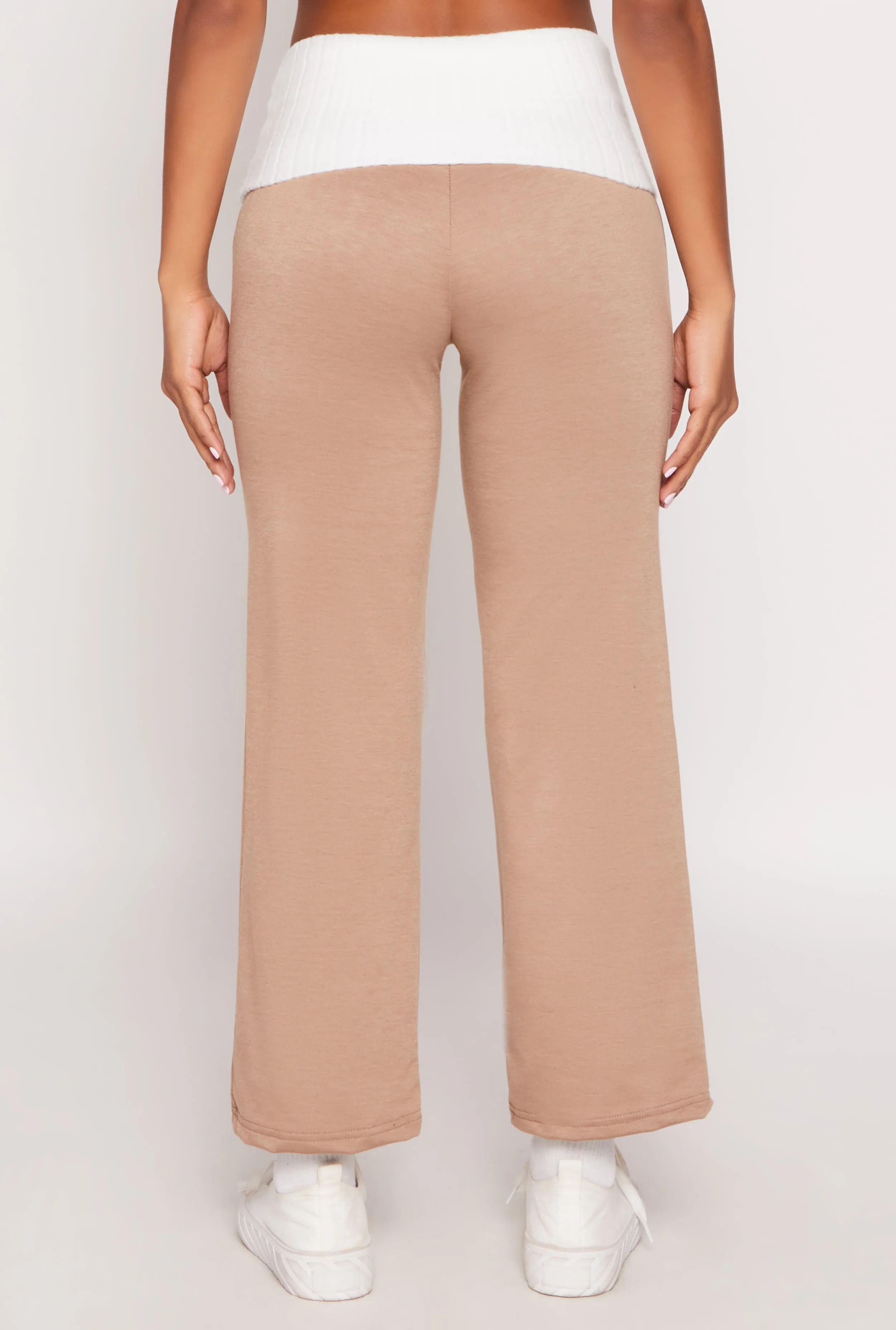 Two Tone Waistband High Waist Sweatpants sold by Rainbow product image thumbnail 3