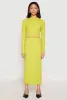 Almost Famous Textured Knit Back Slit Skirt sold by Rainbow