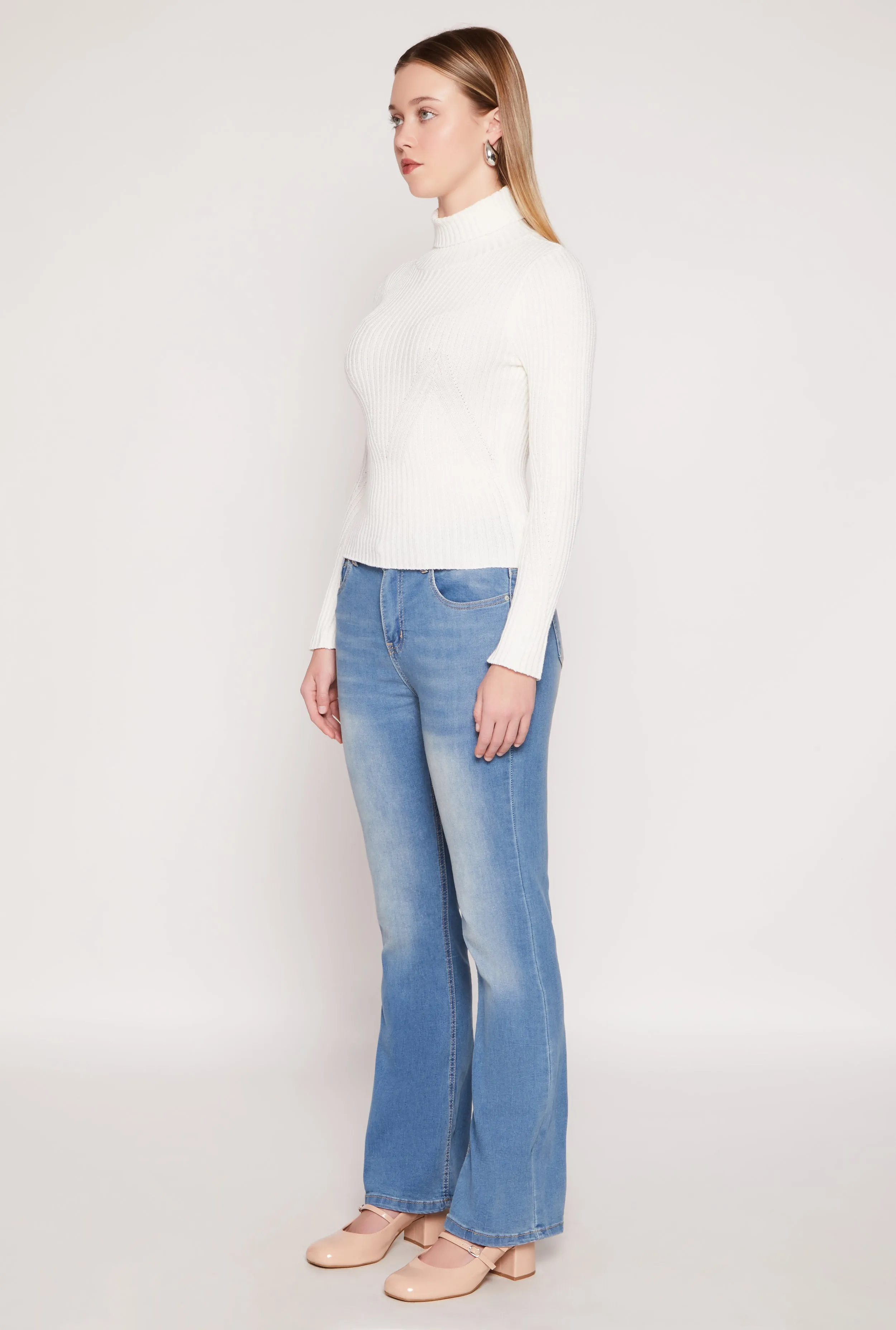 Rib Knit Turtleneck Sweater sold by Rainbow product image thumbnail 3