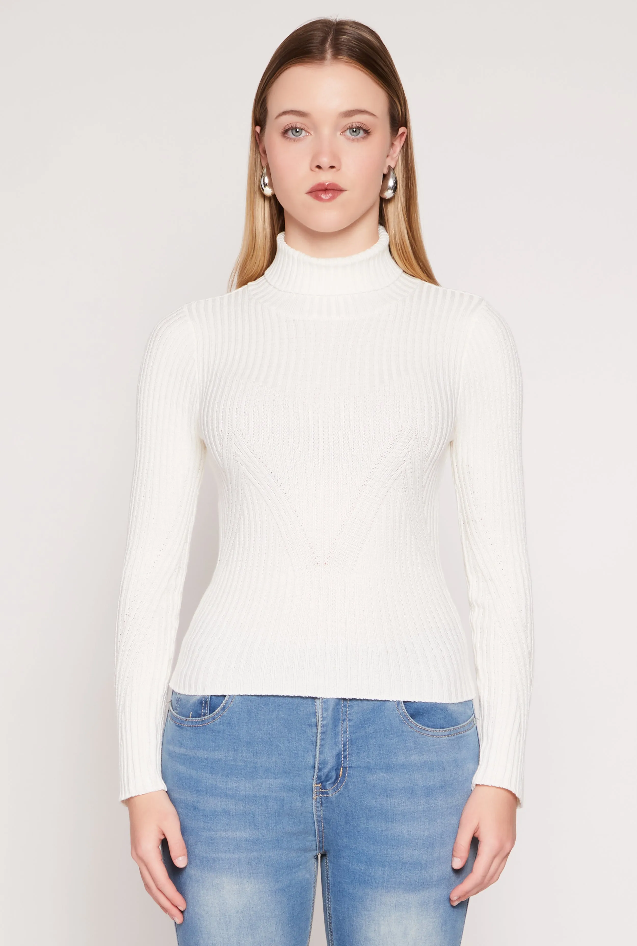 Rib Knit Turtleneck Sweater sold by Rainbow product image thumbnail 2