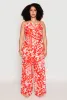 Plus Size Abstract Butterfly Print Hanky Hem Top sold by Rainbow