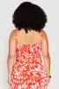 Plus Size Abstract Butterfly Print Hanky Hem Top sold by Rainbow