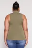 Plus Size Sleeveless Mock Neck Top sold by Rainbow