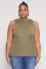 Plus Size Sleeveless Mock Neck Top sold by Rainbow
